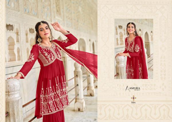 Amyra Florence Georgette Exclusive Embroidery Designer Salwar suit